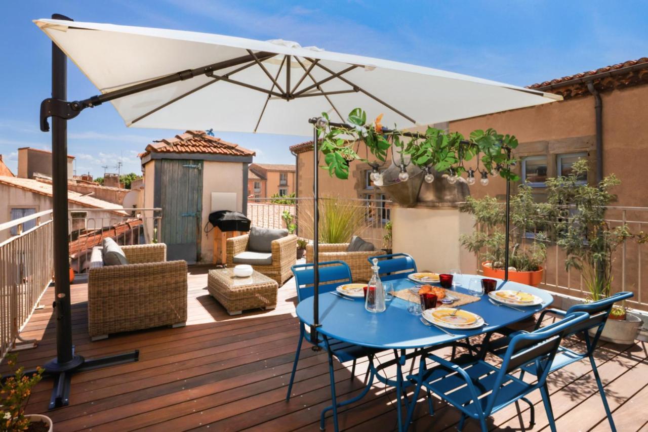 La Terrasse Tapaja Vue Conciergeriedamecarcas Διαμέρισμα Καρκασόν Εξωτερικό φωτογραφία